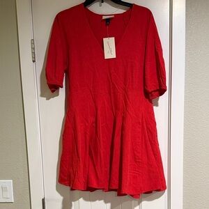 Universal Thread Red V-Neck Dress